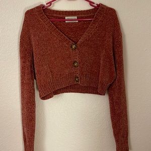 Urban outfitters ribbed cropped sweater